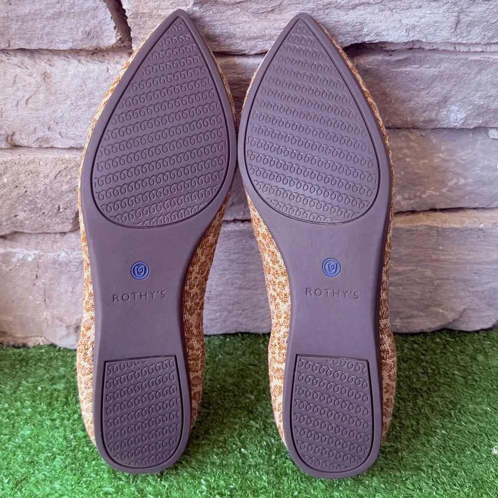 Rothy's The Point Flat Driftwood Spot Pattern Women’s Ballet Shoes - Picture 11 of 11